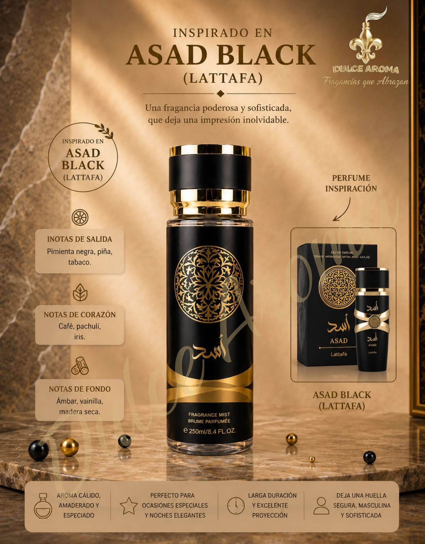 Alad Splash - Body CEO | Inspirado en ASAD Black