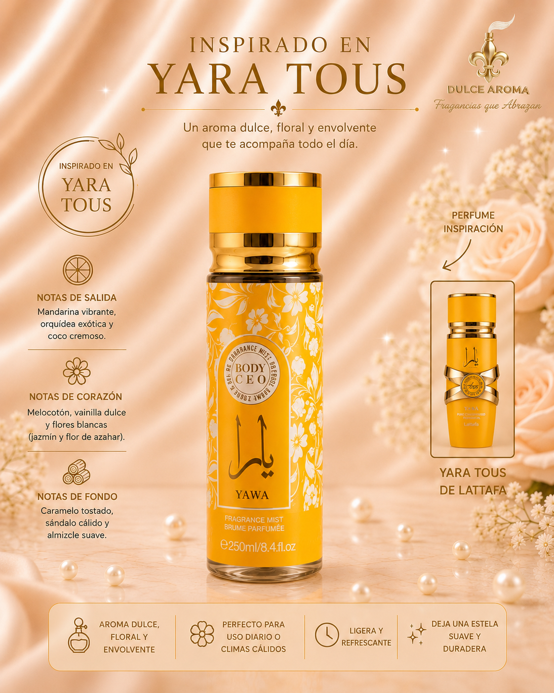 Yawa Splash - Body CEO | Inspirado en Yara Tous