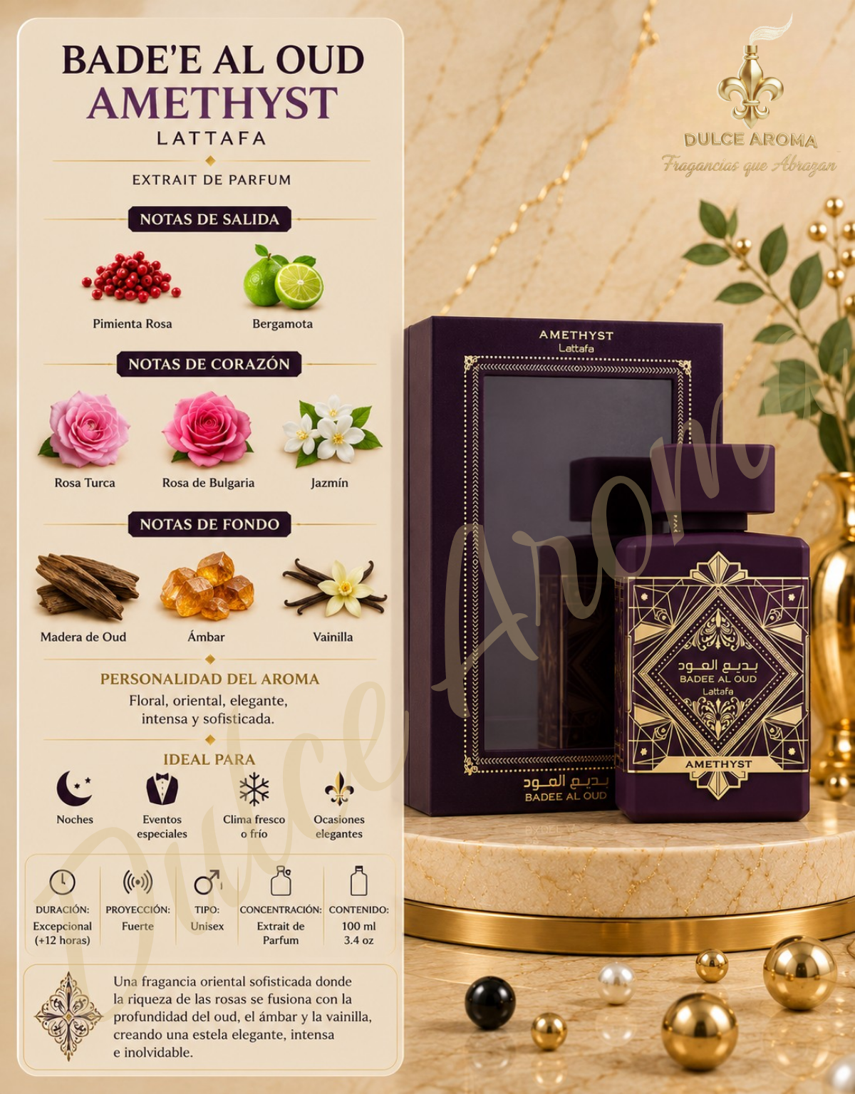 Bade’e Al Oud Amethyst – Lattafa