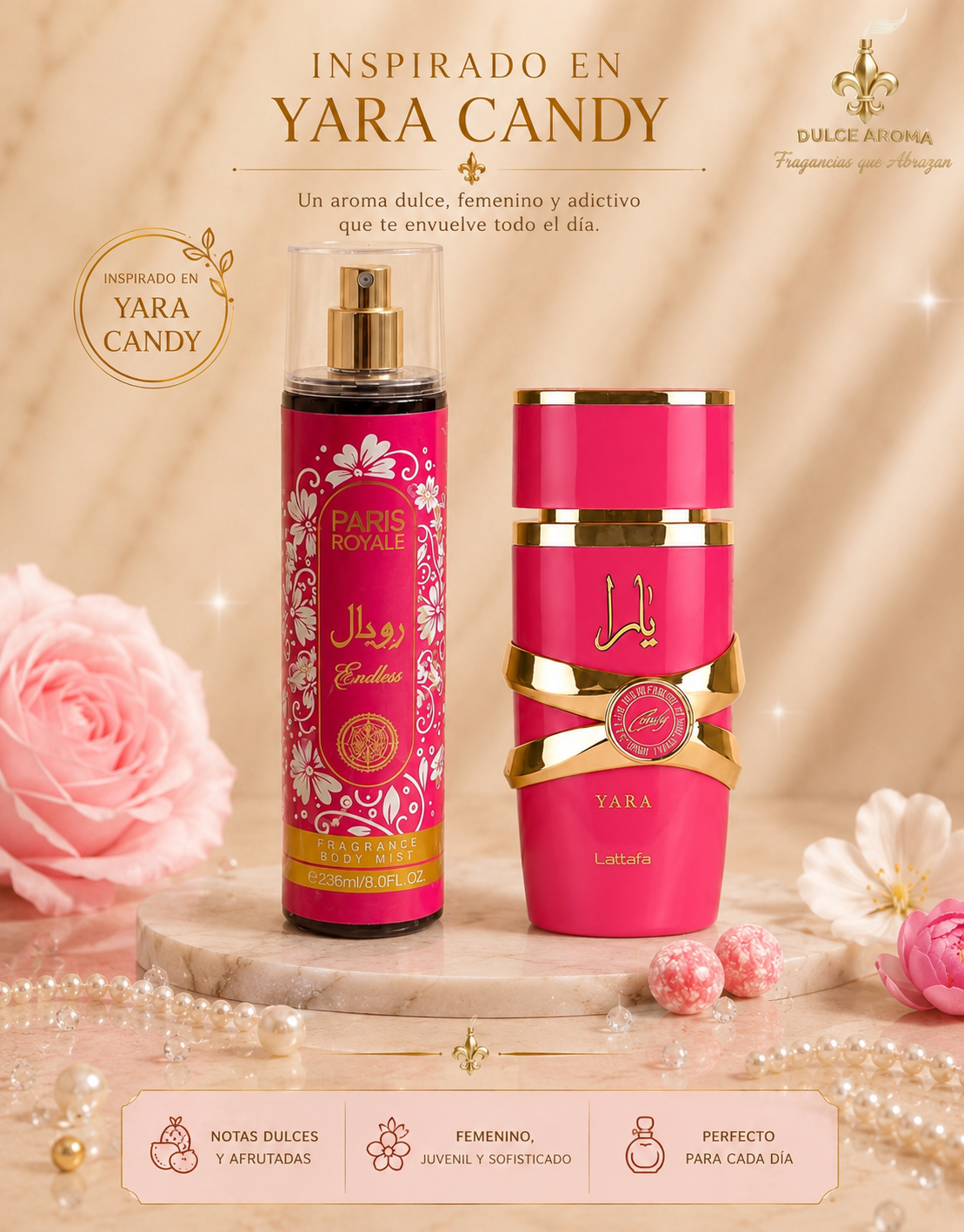 Candles Splash - Paris Royal | Inspirado en Yara Candy Lattafa