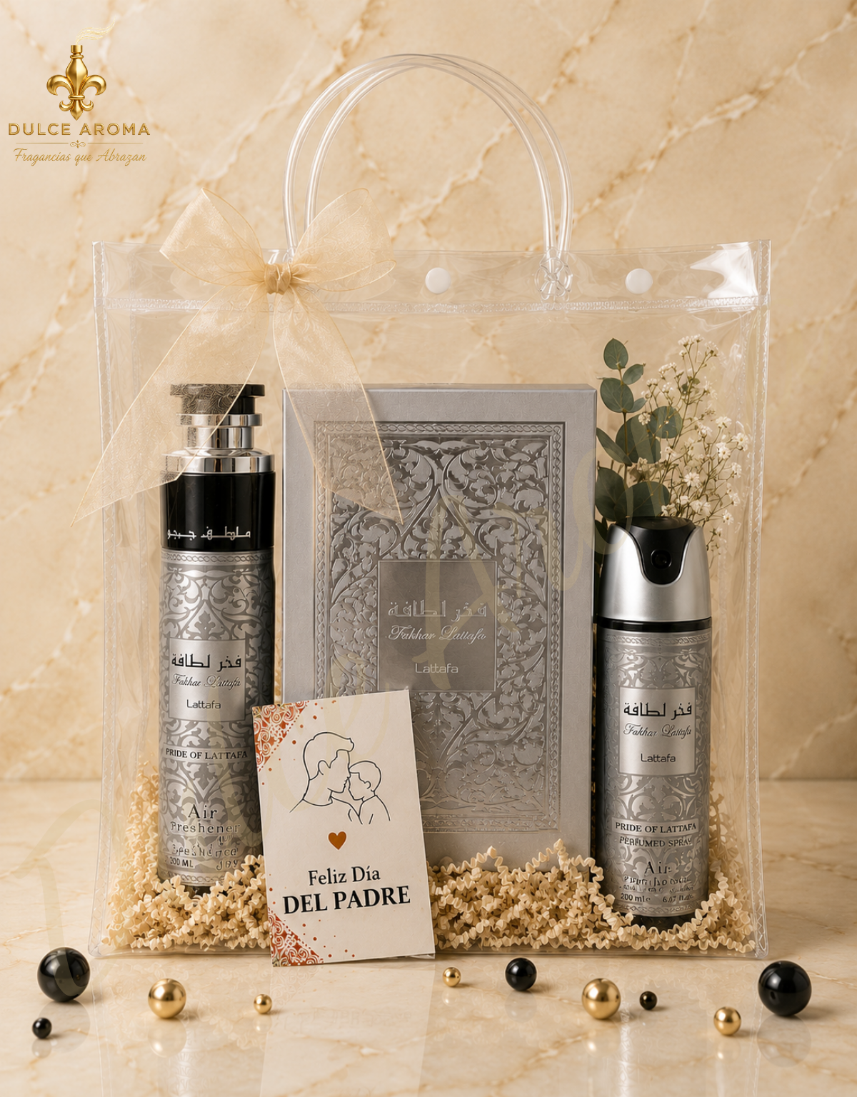 🎁 Regalo Aromático para Papá | Set Fakhar Silver- Lattafa