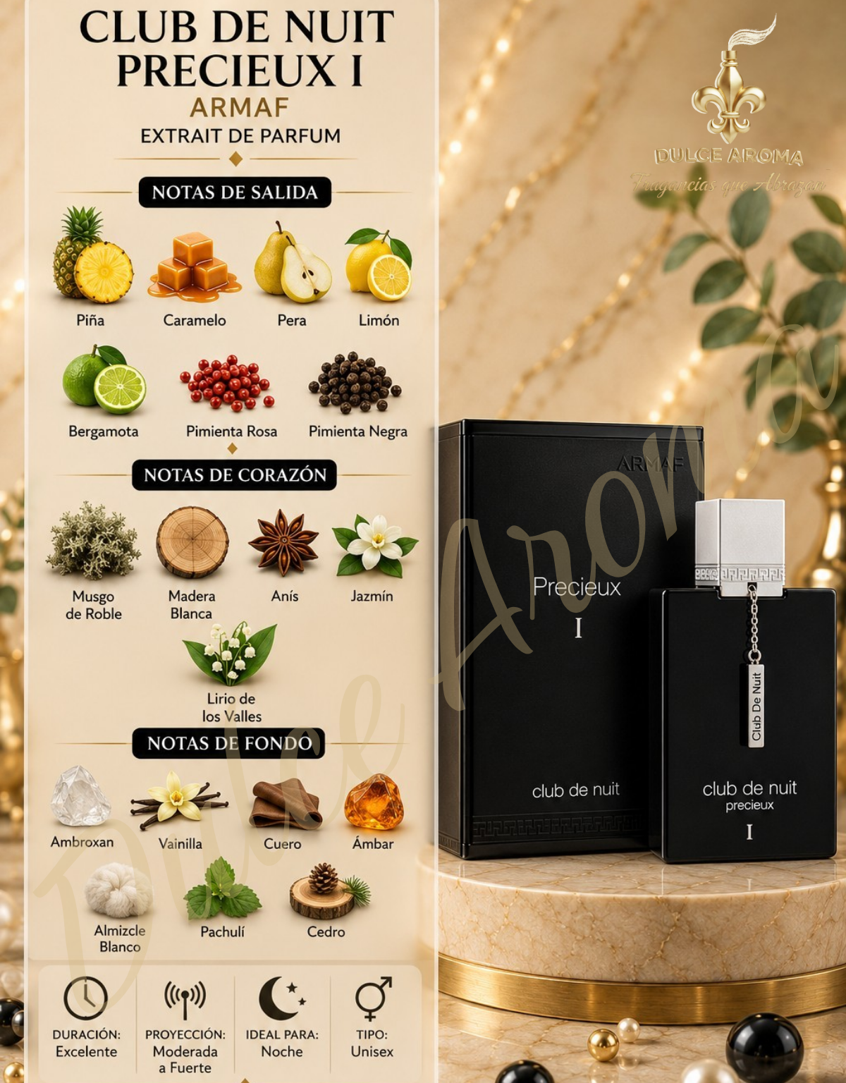 Club de Nuit Precieux I - 1.85 oz - Extr de Perfume – Armaf