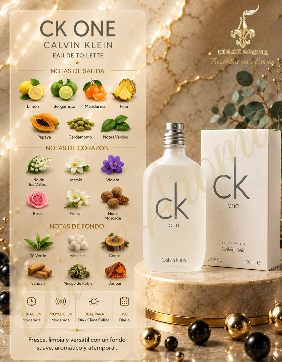 Calvin Klein One 3.3 onz EDT