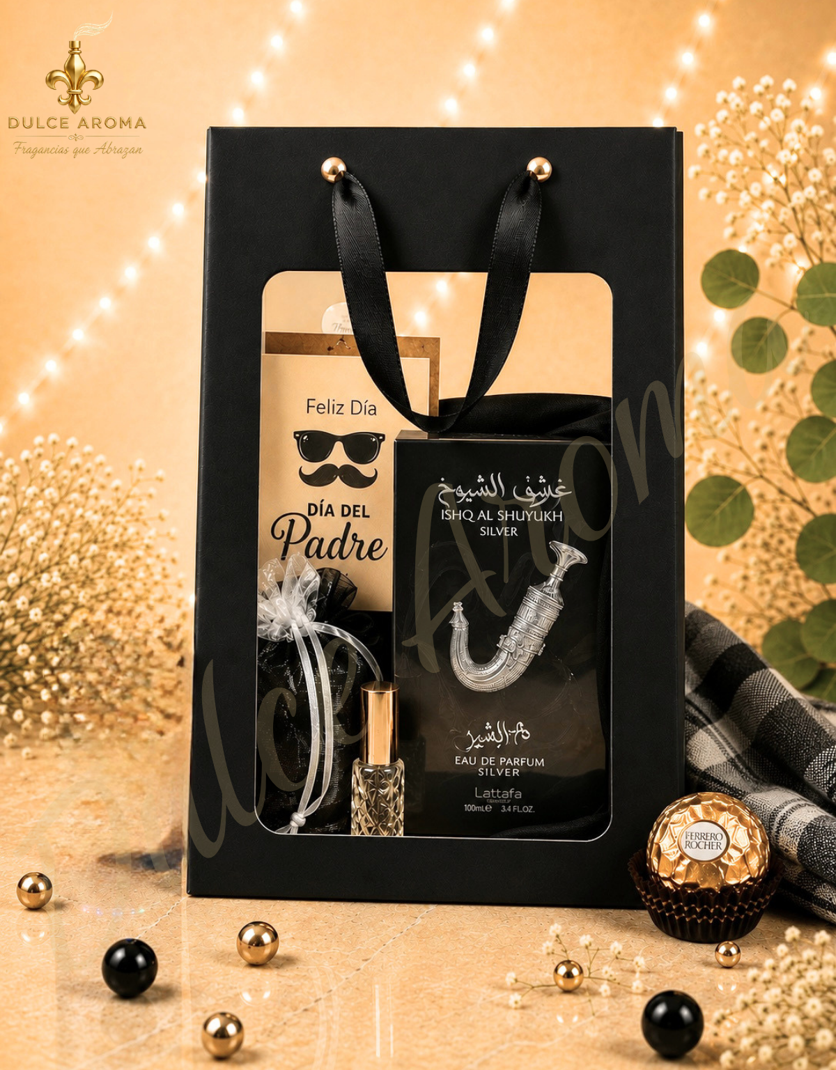 🎁 Regalo para Papá - Experiencia Aromática- Ishg al Shuyukh Silver - Lattafa