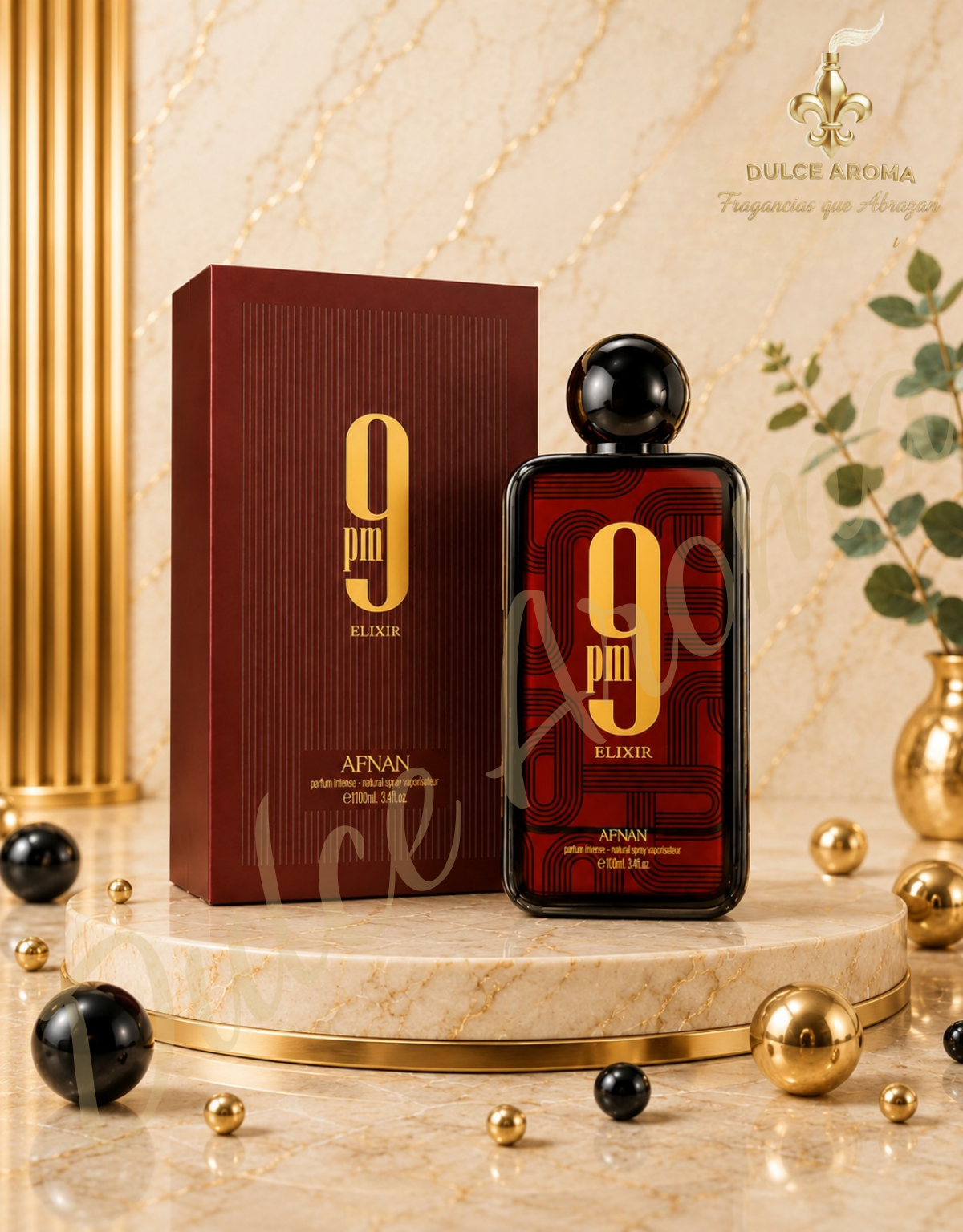 9 pm Elixir  3.4 onz EDP - Afnan