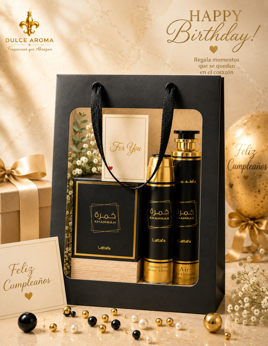 🎁 Regalo Aromático - Set Khamrah Lattafa | Para Él