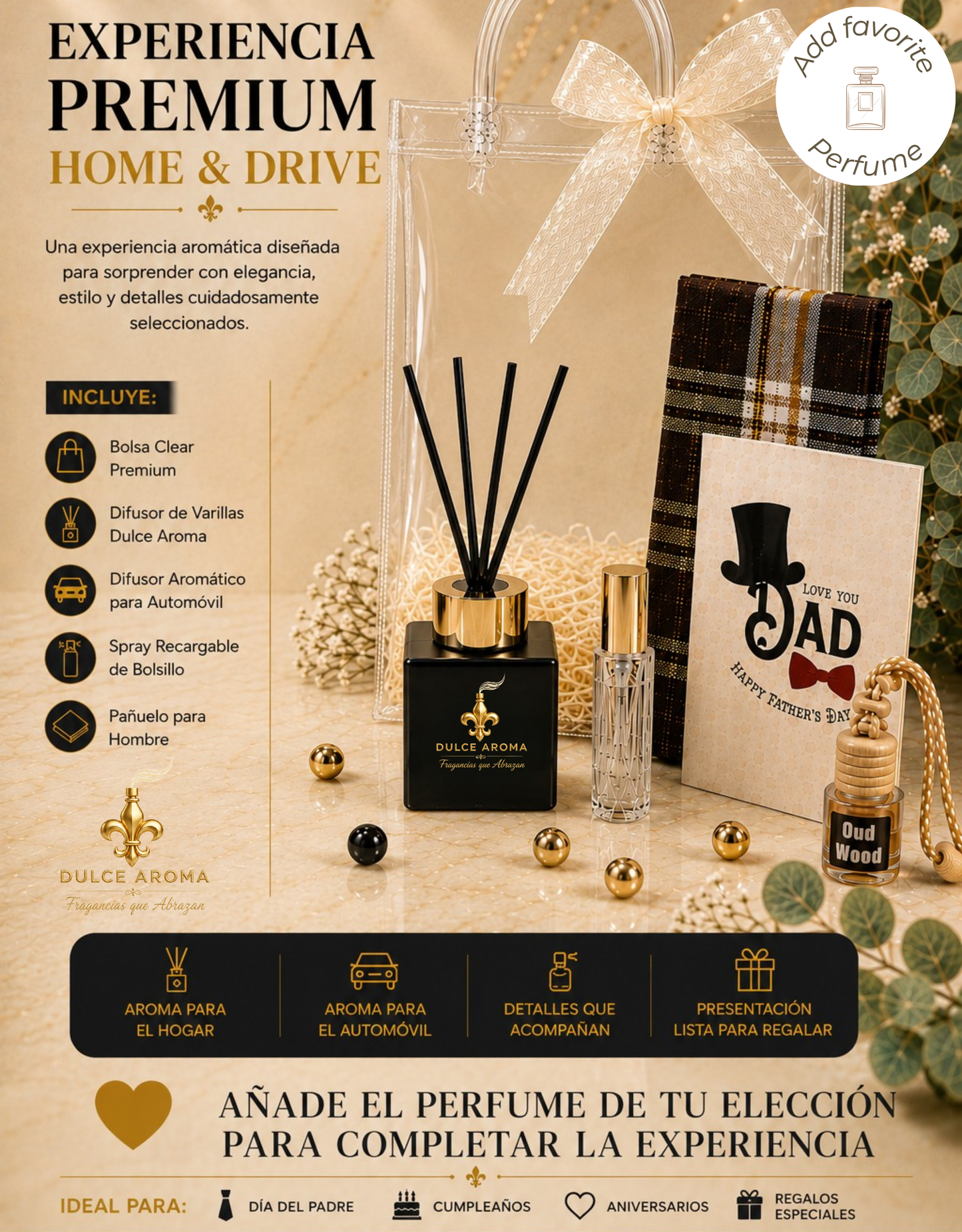 Experiencia Aromática Premium - Home & Drive | Para Él