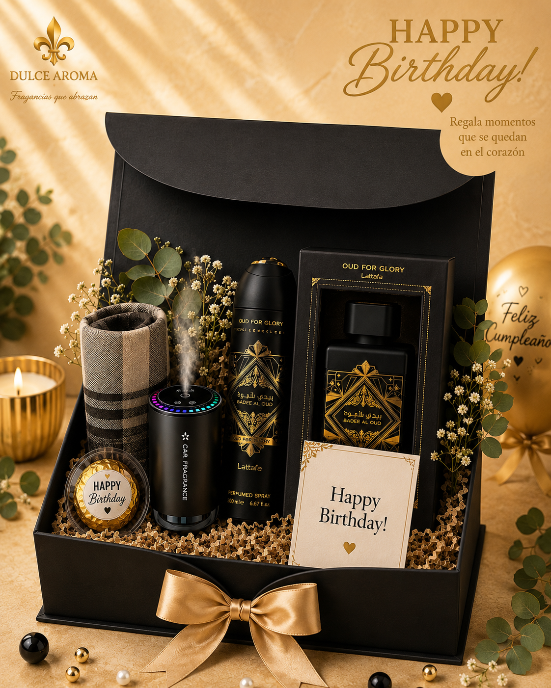 🎁 Experiencia Aromática - Badde Oud For Glory by Lattafa | Para Él