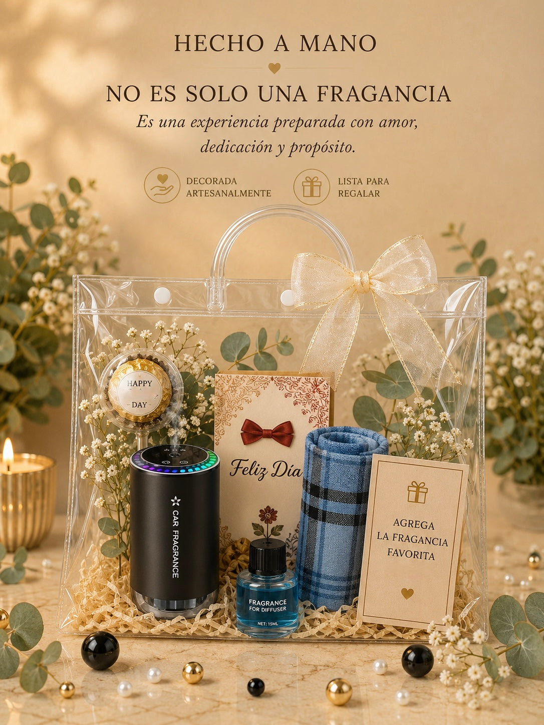 🛍 Bolsa de Regalo Clear & Difusor Electrónico