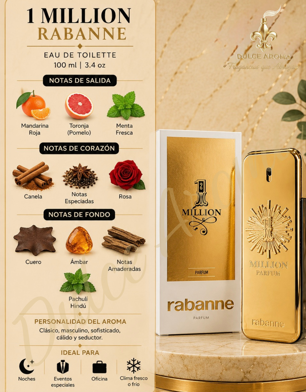 1 Million 3.4 oz EDT– Paco Rabanne