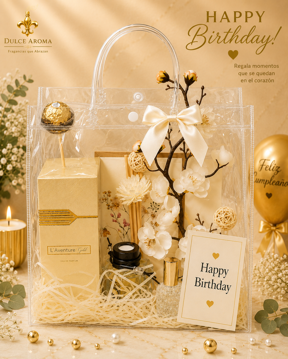 🎁 Regalo Aromático de Lujo – L’Aventure Gold | Para Ella